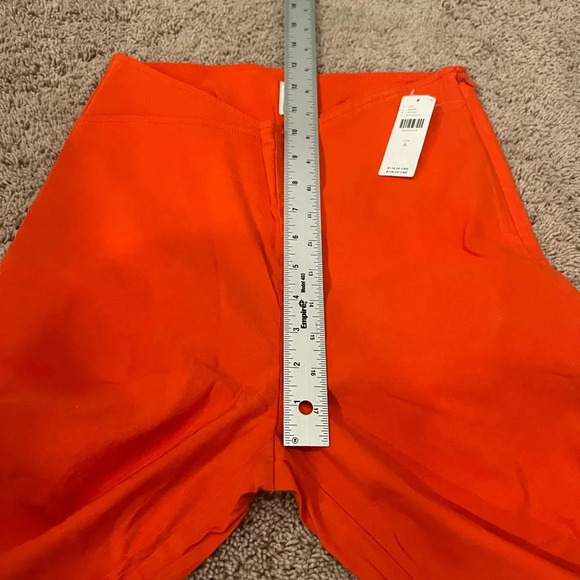 NWT new Anthropologie maeve structured bombshell capris pants red 6 orange - Picture 14 of 15